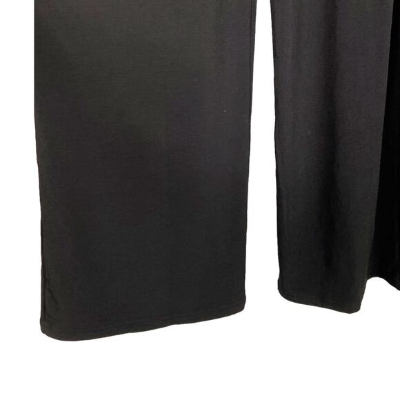 badblood Wide Leg High‎ Waisted Pant Korean Streetwear Brand Black Stretchy XS - Picture 4 of 10